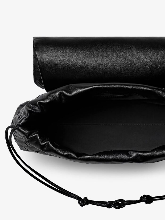 Bottega Veneta Leather Shoulder Bag With Intrecciato Pattern