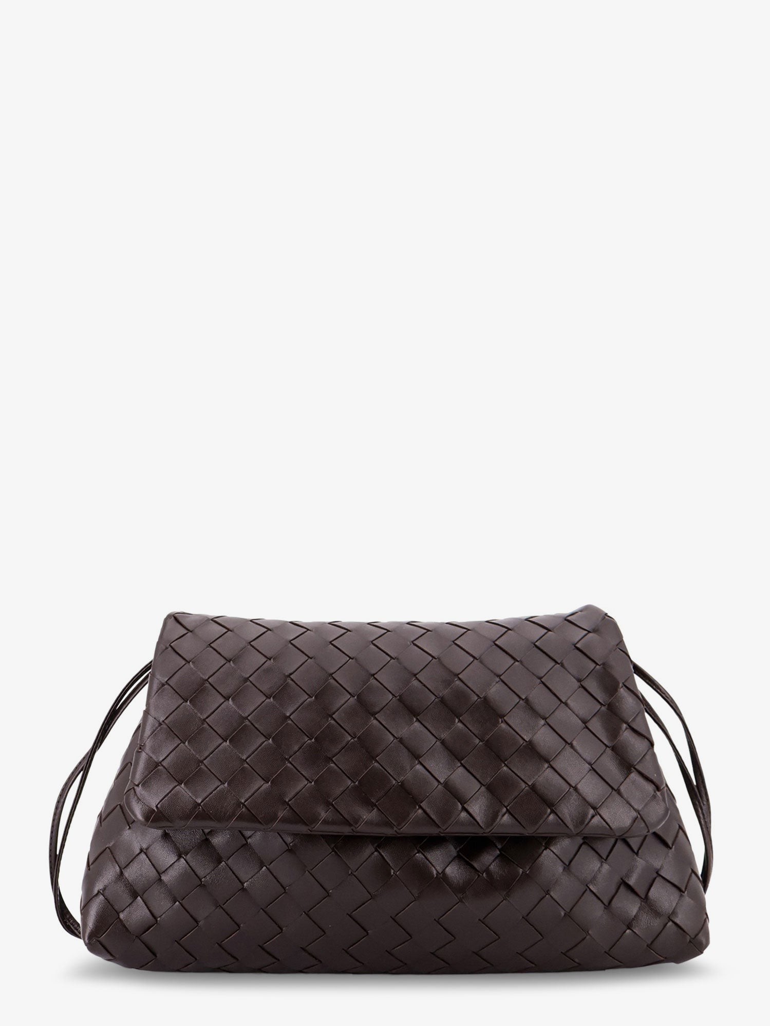 Bottega Veneta Leather Shoulder Bag With Intrecciato Pattern
