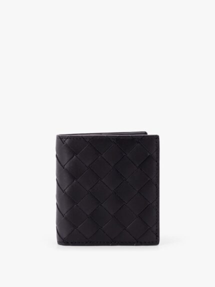 Bottega Veneta Leather Wallet With Intrecciato Motif