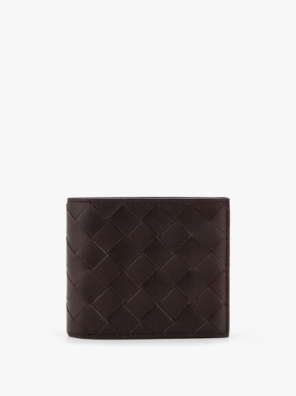 Bottega Veneta Leather Wallet With Intrecciato Motif