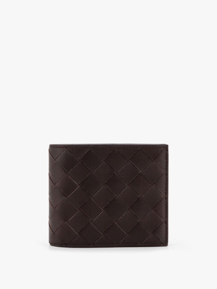 Bottega Veneta Leather Wallet With Intrecciato Motif