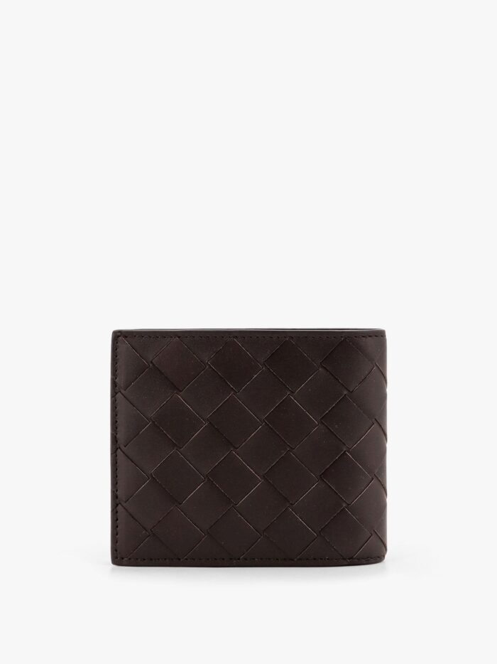 Bottega Veneta Leather Wallet With Intrecciato Motif