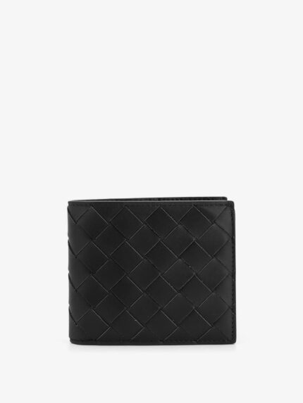 Bottega Veneta Leather Wallet With Intrecciato Motif