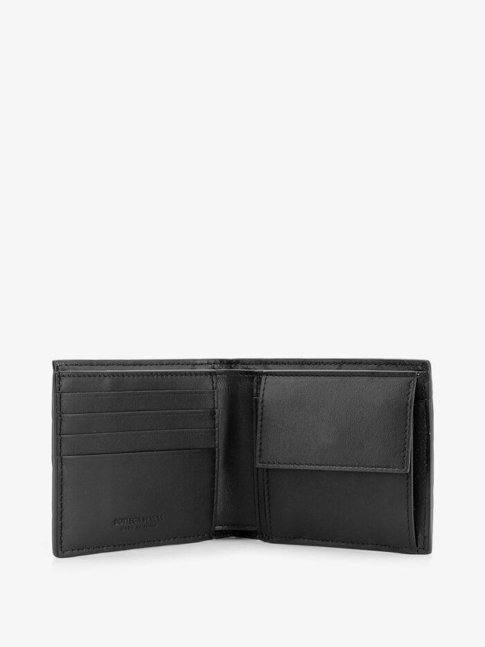 Bottega Veneta Leather Wallet With Intrecciato Motif