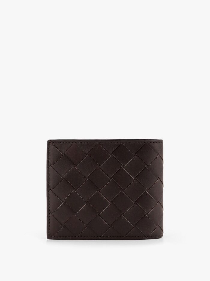 Bottega Veneta Leather Wallet With Intrecciato Motif