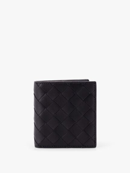 Bottega Veneta Leather Wallet With Intrecciato Motif