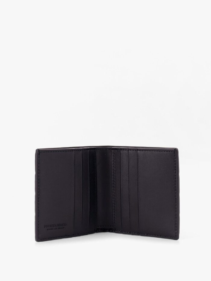 Bottega Veneta Leather Wallet With Intrecciato Motif