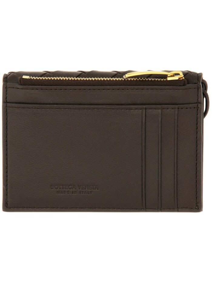 Bottega Veneta "LET'S GO" CARD HOLDER WITH ZIPPER