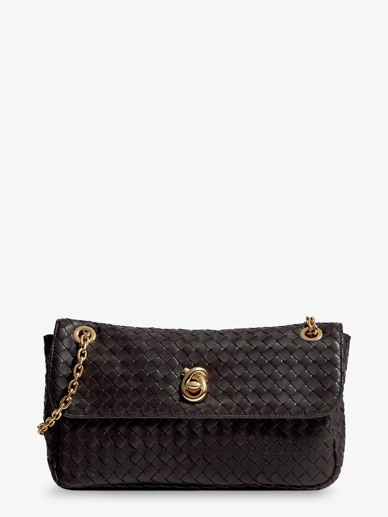 Bottega Veneta Madison Leather Shoulder Bag With Knot Detail