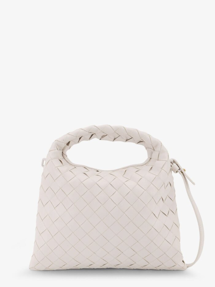 Bottega Veneta Mini Hop Leather Crossbody Bag With Intrecciato Pattern