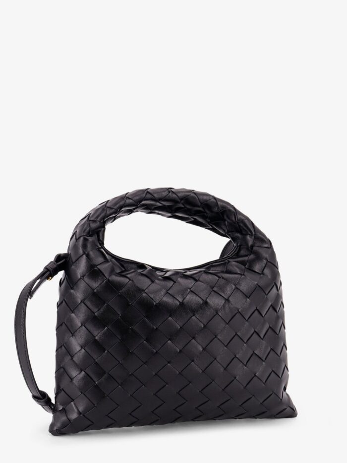 Bottega Veneta Mini Hop Leather Crossbody Bag With Intrecciato Pattern