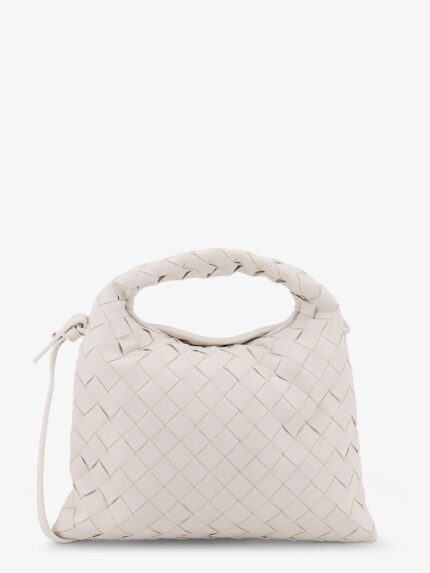 Bottega Veneta Mini Hop Leather Crossbody Bag With Intrecciato Pattern