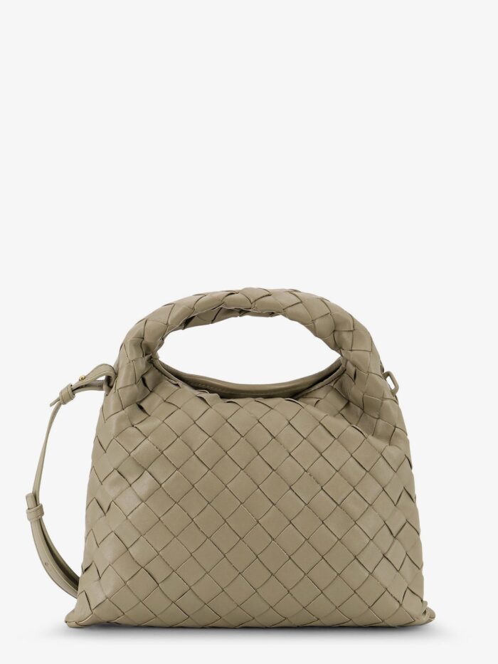 Bottega Veneta Mini Hop Leather Crossbody Bag With Intrecciato Pattern