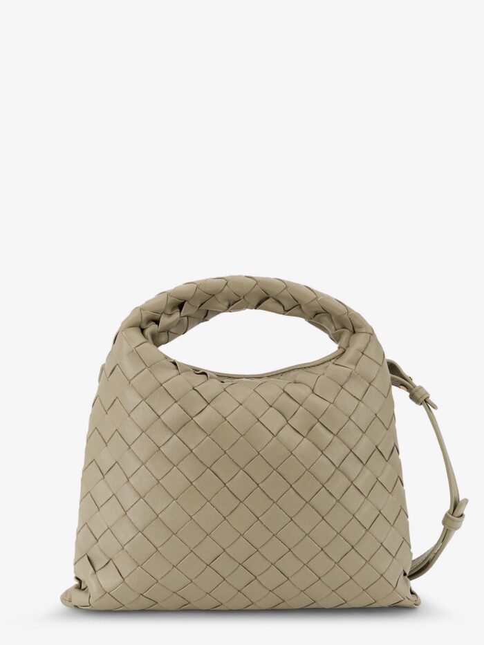 Bottega Veneta Mini Hop Leather Crossbody Bag With Intrecciato Pattern
