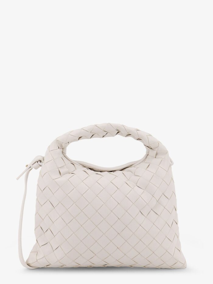 Bottega Veneta Mini Hop Leather Crossbody Bag With Intrecciato Pattern