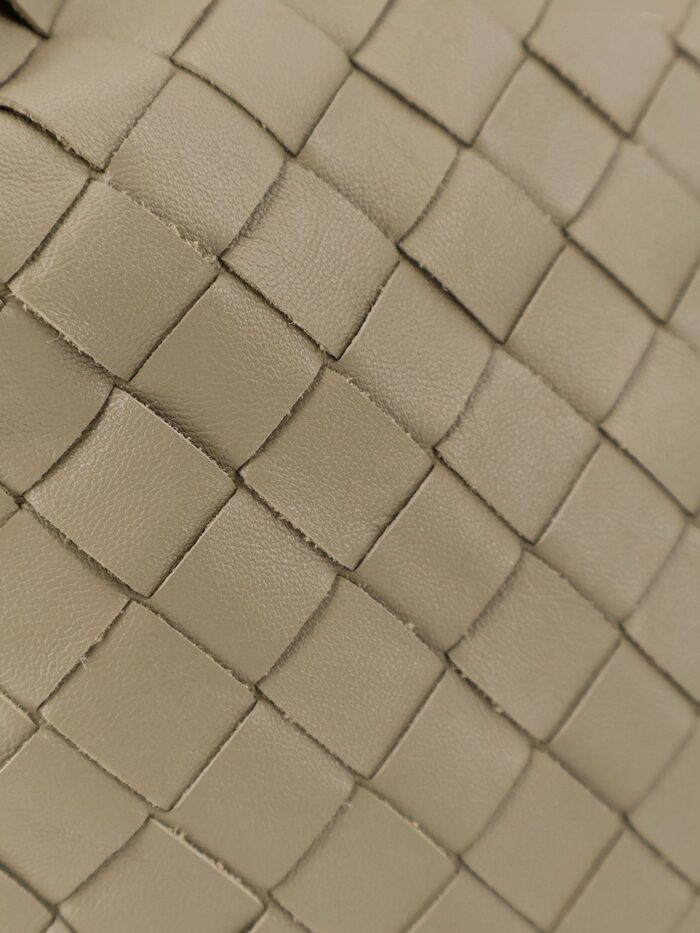 Bottega Veneta Mini Hop Leather Crossbody Bag With Intrecciato Pattern