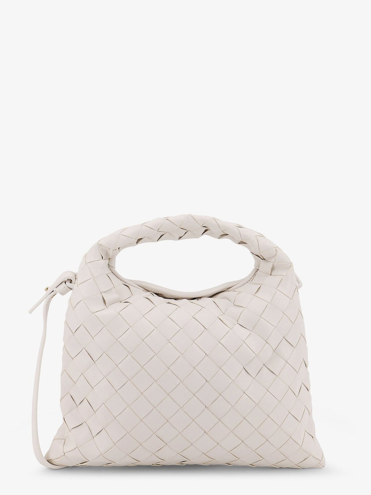 Bottega Veneta Mini Hop Leather Crossbody Bag With Intrecciato Pattern