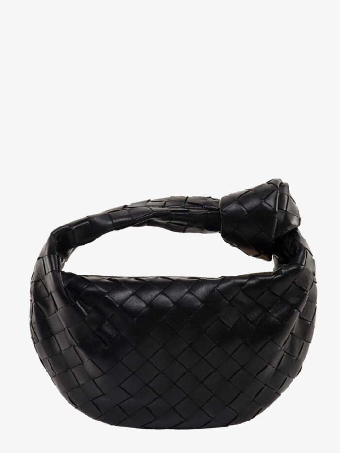 Bottega Veneta Mini Jodie Leather Handbag With Intrecciato Motif