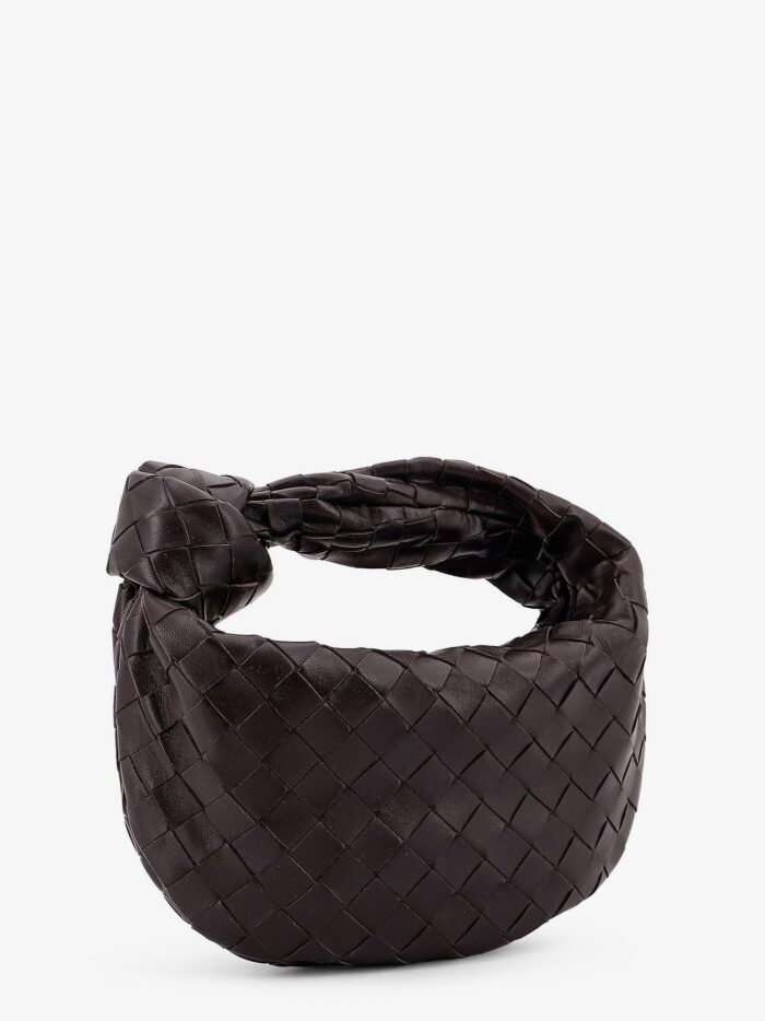 Bottega Veneta Mini Jodie Leather Handbag With Intrecciato Motif