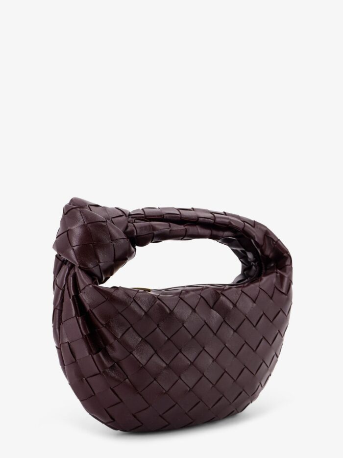 Bottega Veneta Mini Jodie Leather Handbag With Intrecciato Motif