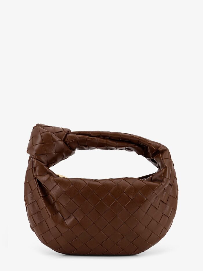 Bottega Veneta Mini Jodie Leather Handbag With Intrecciato Motif