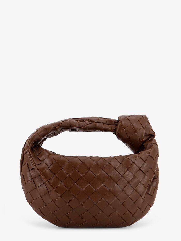 Bottega Veneta Mini Jodie Leather Handbag With Intrecciato Motif