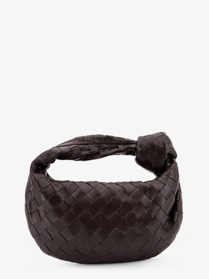 Bottega Veneta Mini Jodie Leather Handbag With Intrecciato Motif
