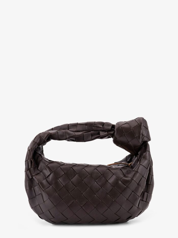 Bottega Veneta Mini Jodie Leather Handbag With Intrecciato Pattern