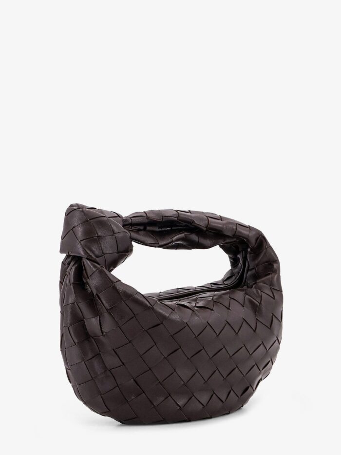 Bottega Veneta Mini Jodie Leather Handbag With Intrecciato Pattern
