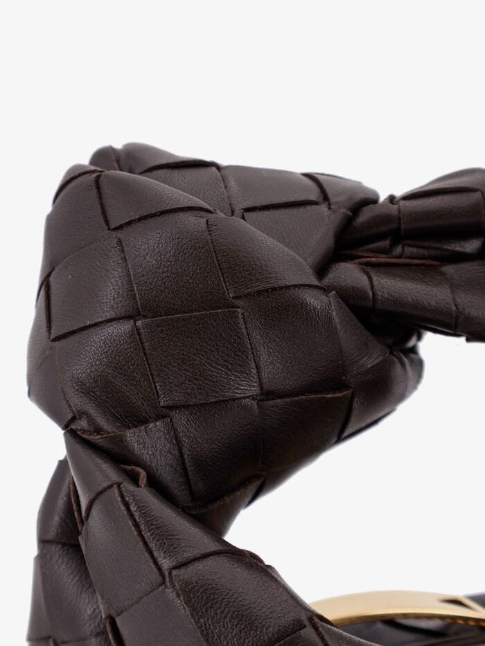 Bottega Veneta Mini Jodie Leather Handbag With Intrecciato Pattern