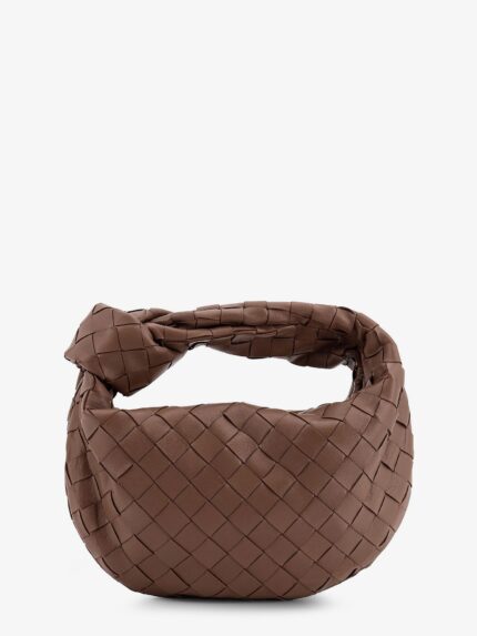 Bottega Veneta Mini Jodie Leather Handbag With Intrecciato Pattern