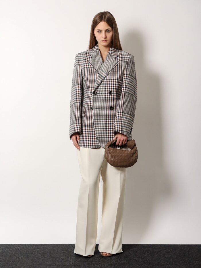 Bottega Veneta Mini Jodie Leather Handbag With Intrecciato Pattern