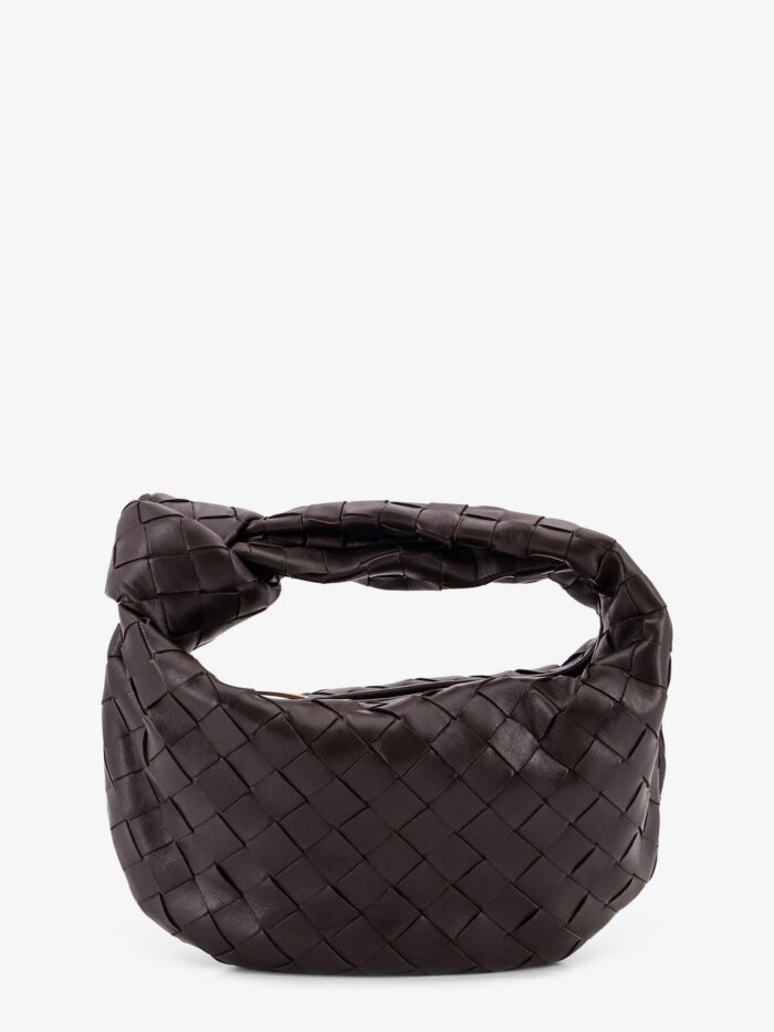Bottega Veneta Mini Jodie Leather Handbag With Intrecciato Pattern