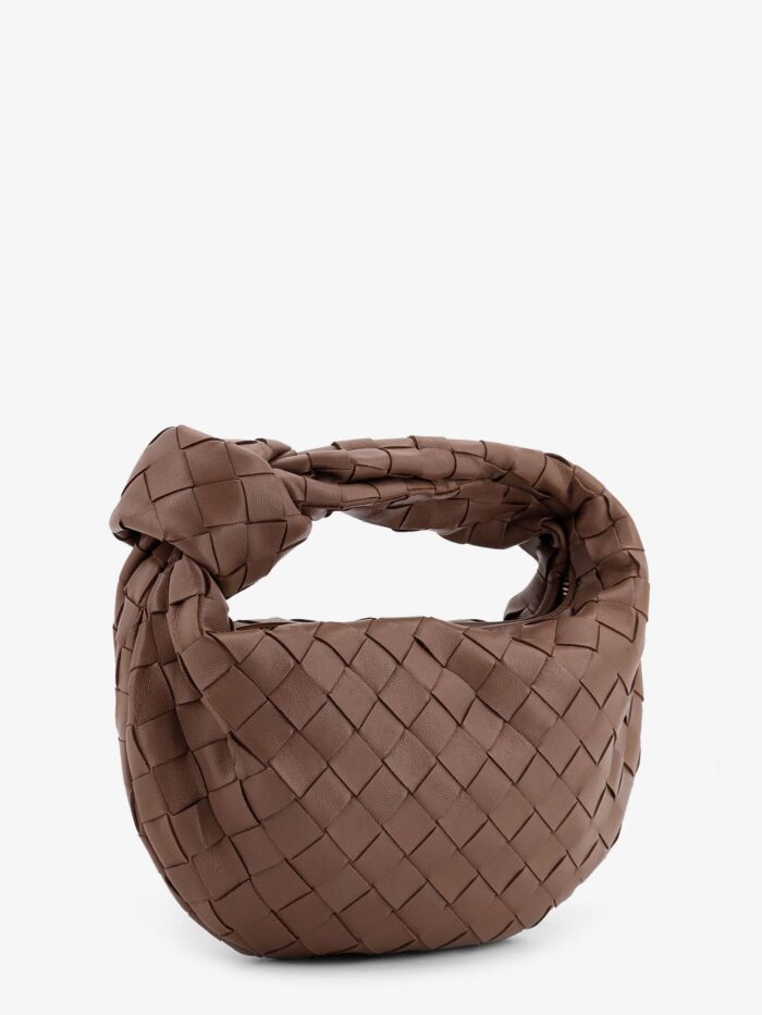 Bottega Veneta Mini Jodie Leather Handbag With Intrecciato Pattern