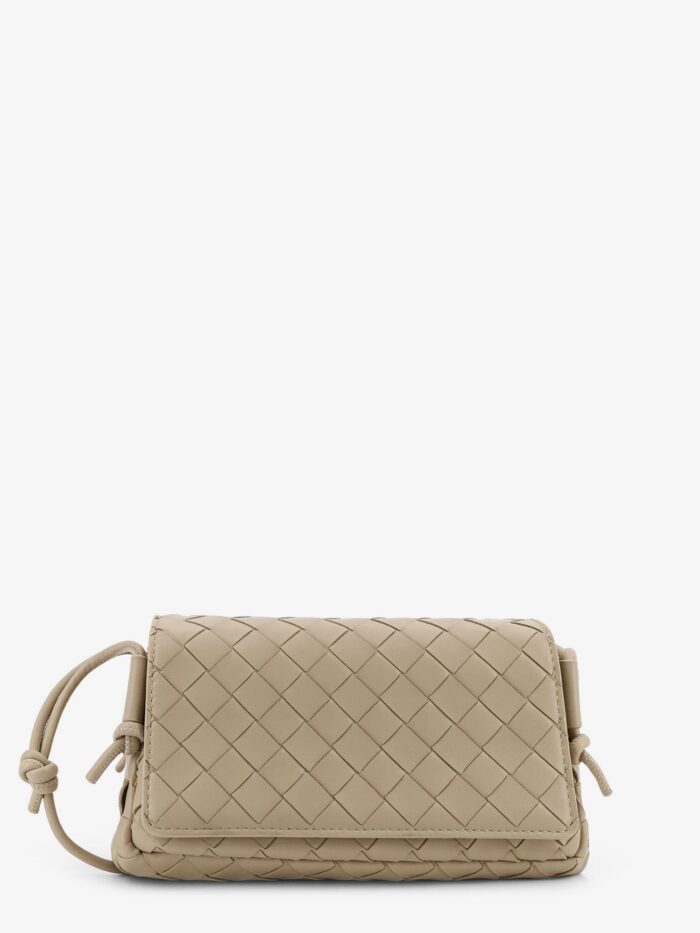 Bottega Veneta Notturno Crossbody Bag With Leather Shoulder Strap