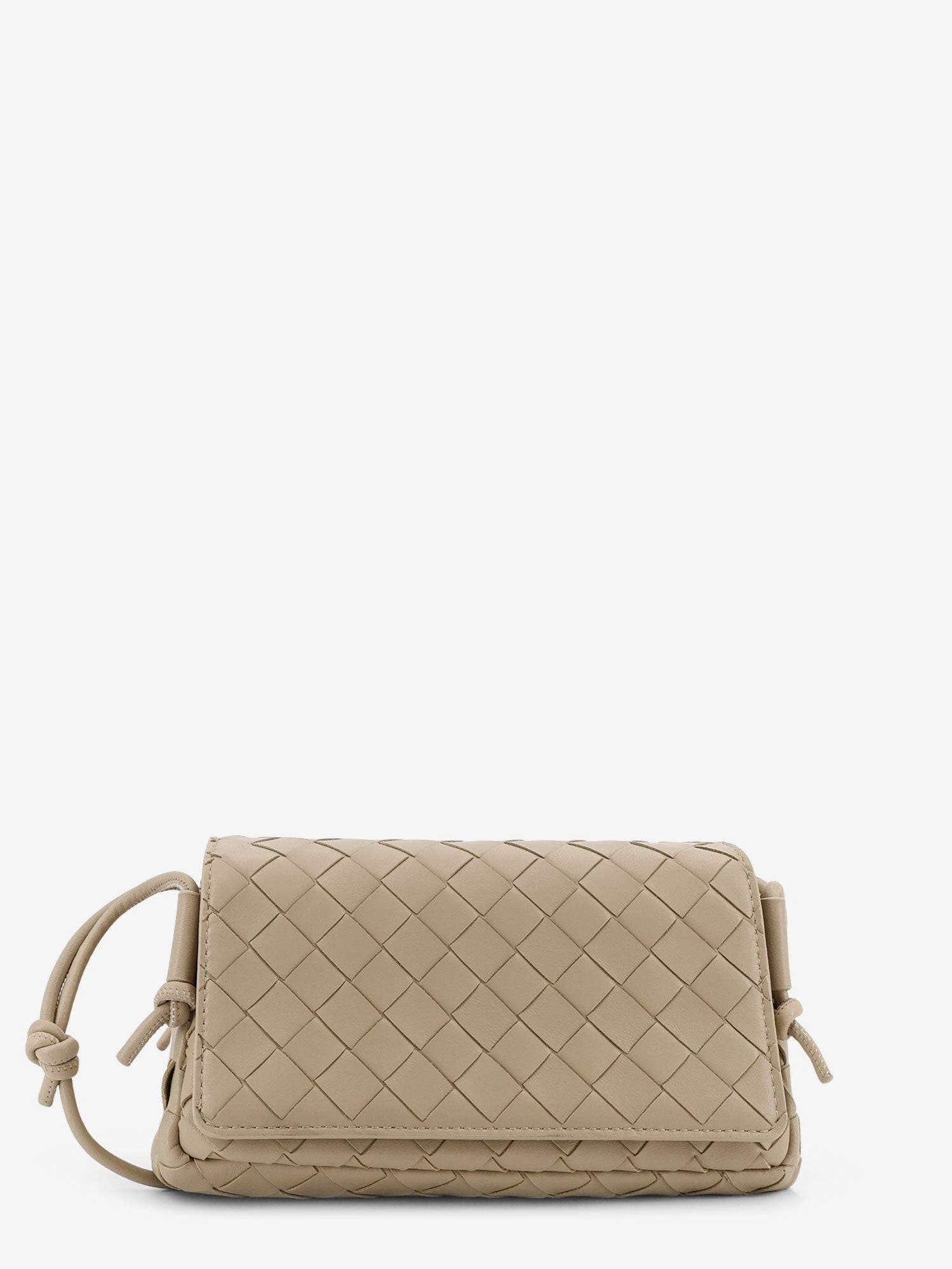 Bottega Veneta Notturno Crossbody Bag With Leather Shoulder Strap