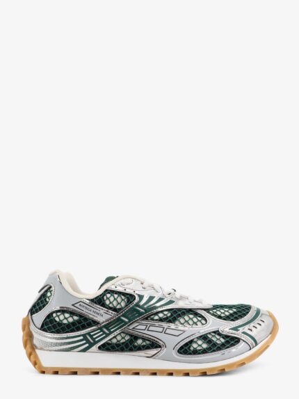 Bottega Veneta Orbit Mesh And Leather Sneakers