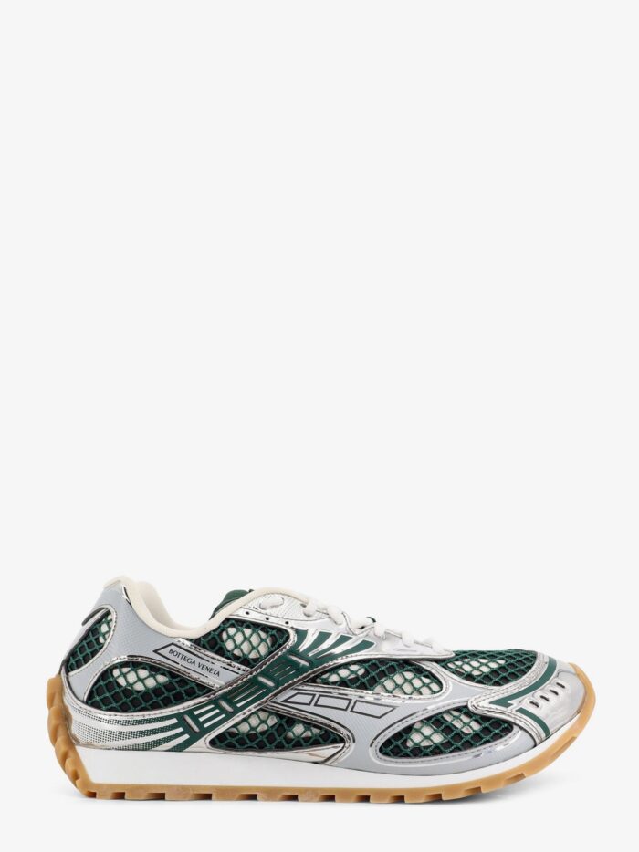Bottega Veneta Orbit Mesh And Leather Sneakers
