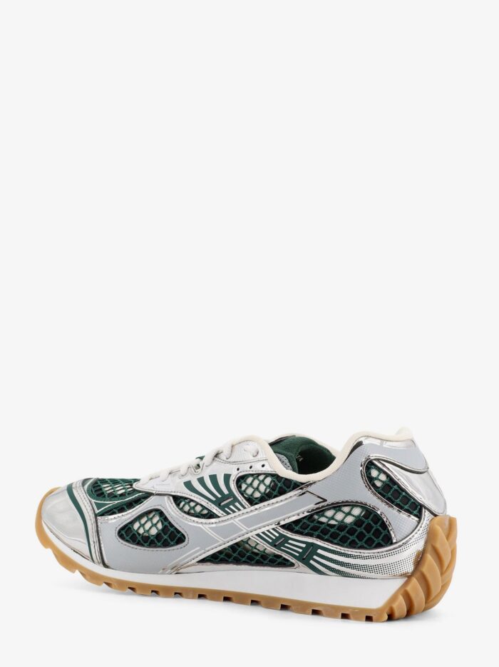 Bottega Veneta Orbit Mesh And Leather Sneakers