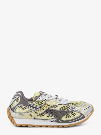 Bottega Veneta Orbit Mesh And Leather Sneakers