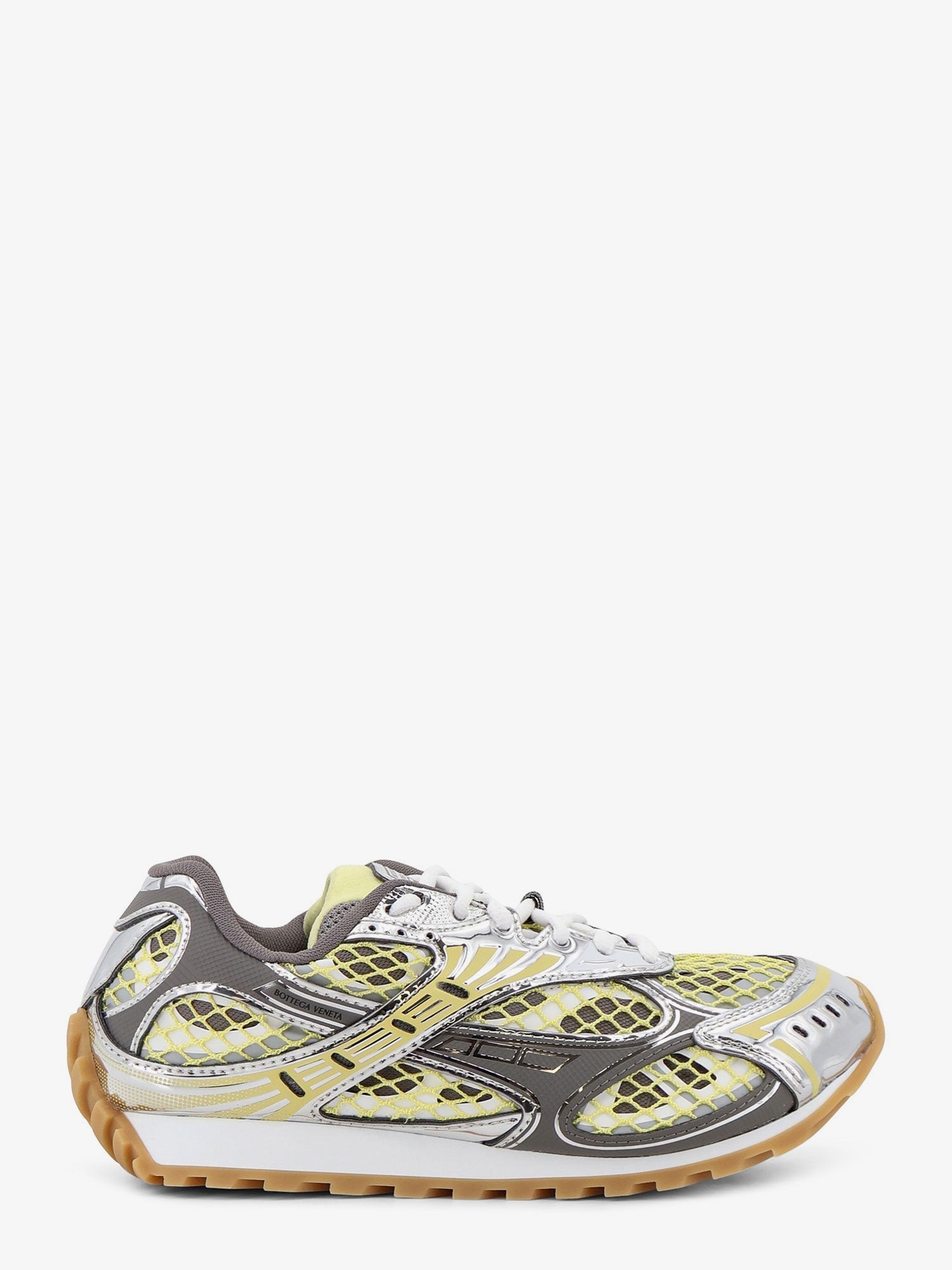 Bottega Veneta Orbit Mesh And Leather Sneakers