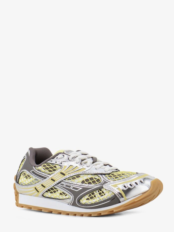 Bottega Veneta Orbit Mesh And Leather Sneakers
