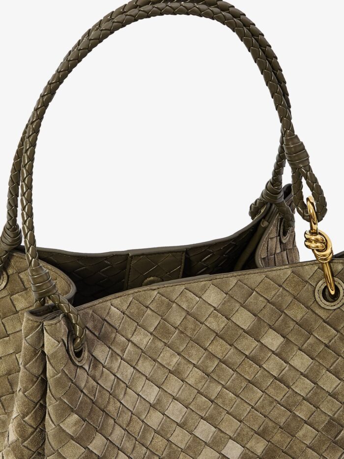 Bottega Veneta Parachute Large Suede Shoulder Bag