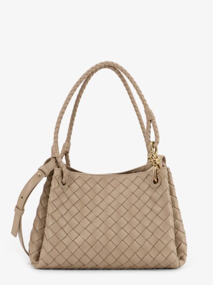 Bottega Veneta Parachute Leather Bag With Intrecciato Motif