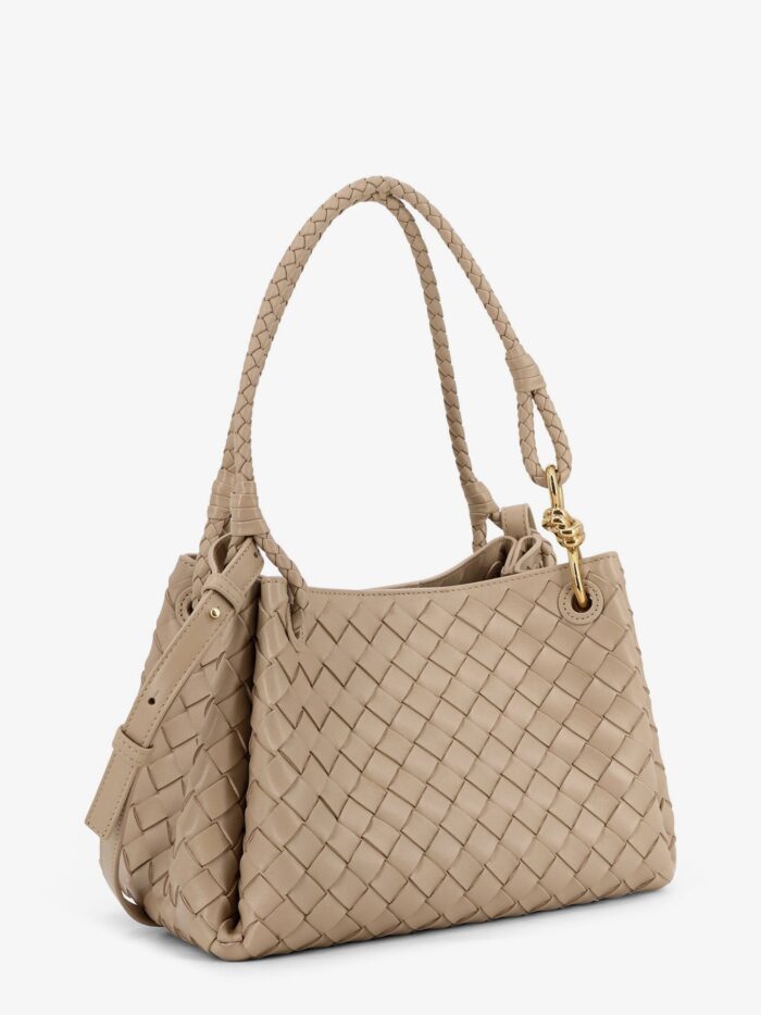 Bottega Veneta Parachute Leather Bag With Intrecciato Motif