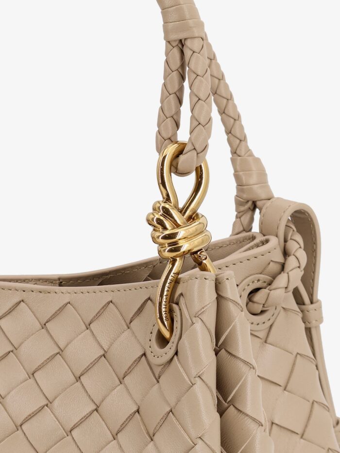 Bottega Veneta Parachute Leather Bag With Intrecciato Motif