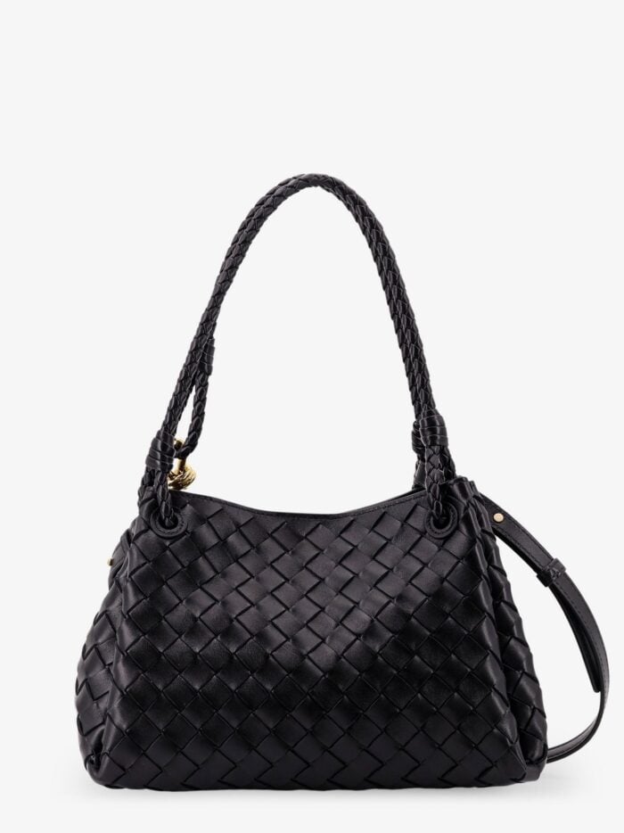 Bottega Veneta Parachute Leather Bag With Intrecciato Motif