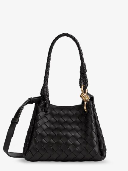 Bottega Veneta Parachute Small Leather Shoulder Bag With Intrecciato Motif