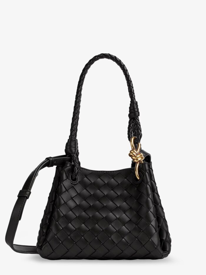 Bottega Veneta Parachute Small Leather Shoulder Bag With Intrecciato Motif