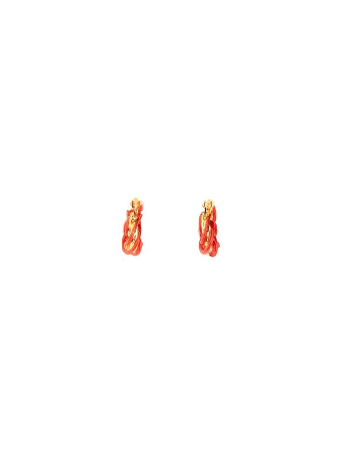 Bottega Veneta PILLAR HOOP EARRINGS